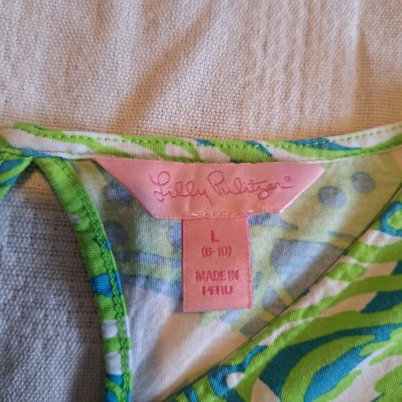 Lilly Pulitzer girls size Large tshirt dress - Picture 2 of 3